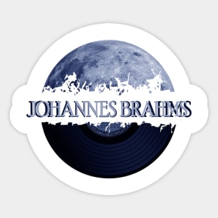 Johannes Brahms blue moon vinyl Sticker